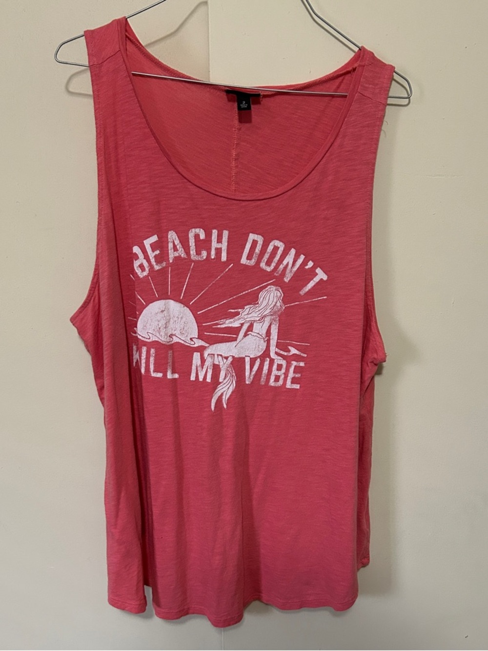 torrid Pink Graphic Beach Tank Top